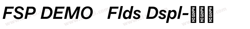 FSP DEMO   Flds Dspl字体转换